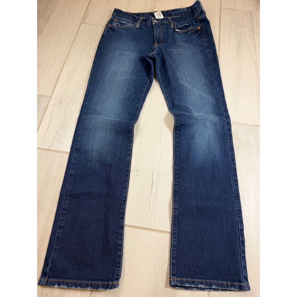 Vintage Y2K Lucky Brand Retro Rider Hipster Jeans Blue Straight Leg 10/30 Long